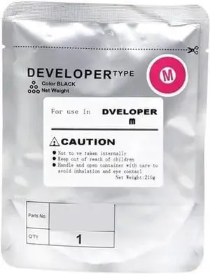 Developer Powder DV313 Compatible with Printers C308 C368 C458 C558 C658 C258 CMYK(DV313-Magenta)
