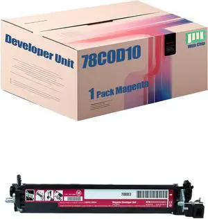 Compatible for Lexmark C2240 C2325 C2325dw C2425dw C2535 C2535dw CS421dn CS521 CX421 Printers, 78C0D10 78C0D20 78C0D30 78C0D40 Developer Unit ,High Yield 125000 Pages (Magenta)