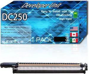 DC250 Developer Unit Compatible for Xerox DocuColor DC240 DC242 DC250 DC252 and DC260 Printers, High Production Replacement (1 Pack Black)