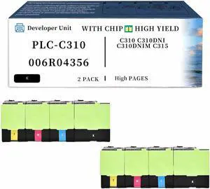 PLC-C310 006R04356 006R04357 006R04358 006R04359 Developer Unit Compatible for Xerox C310 C310DNI C310DNIM C315 Printers 2packs