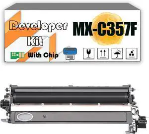 MX-C357F MXC357F Developer Kit Compatible for Sharp MX-C357F MX-C407P Printers, High Yield 125,000 Pages Black*1