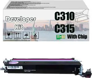 C310 C315 Developer Kit, Compatible for Xerox C310 C310DNI C315 C315DNI PrintersHigh Print Volume with Chip Magenta*1