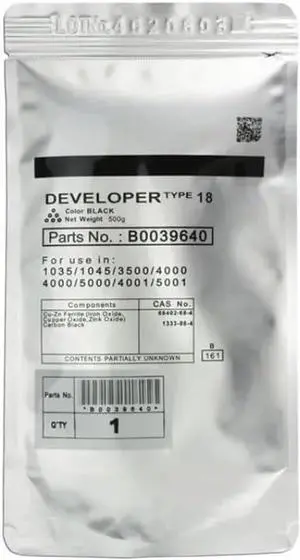 OEM 2PCS Black Compatible Type 19 Developer Powder for Aficio CET1015 1018 1027 1032 3025 2500 3352