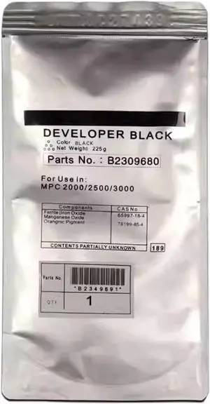 4X225G Color Developer Compatible with MP C300 C300SR C305 C400 C400SR C401 C401SR C230 C230SR C240 C240SR LD130C LD140C(BK)