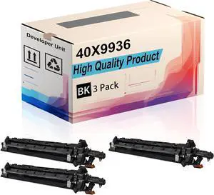 40X9936 Developer Unit Compatible for Lexmark MS911de MX910de MX911dte MX912dxe XM9155 XM9165 Printers, High Yield 100000 Pages, Print More Pages (3 Pack Black)