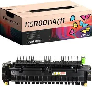 Compatible for Xerox 115R00114(110V) Fuser Unit Work for Xerox VersaLink C7020 C7025 C7030 Printers, with Chip, High Yield 200000 Pages, Clear Printing (1 Pack Black)