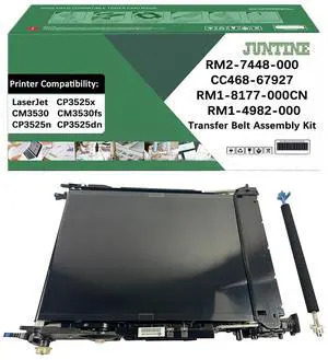 RM2-7448-000 Transfer Belt Assembly Kit Replacement for RM2-7448-000 CC468-67927 RM1-8177-000CN RM1-4982-000 Transfer Belt Assembly Compatible with HP CM3530 CM3530fs CP3525dn CP3525n(1-PK)
