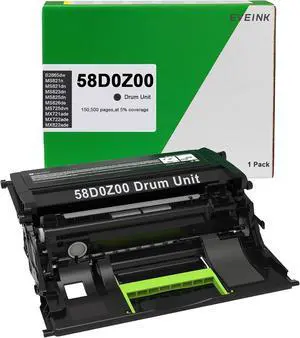 58D0Z00 Black Imaging Unit Replacement for Lexmark 58D0Z00 Imaging Unit Compatible with B2865dw MS821dn MS821n MS823dn MS825dn MS826de MS725dvn MX721ade MX722ade MX822ade MX826ade Printer