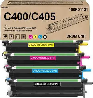 Versalink C400 C405 Drum Unit Ultra Remanufactured 108R01121 Imaging Unit Replacement for Xerox Versalink C400 C405 Phaser 6600 6605 6655 Printer(4-Pack)
