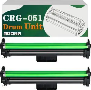 CRG-051 CRG051 051 Drum Unit with 12,000 Pages Yield Compatible for Canon MF264dw MF267dw MF269dw MF-262dw MF-264dw MF-267dw MF-269dw LBP162dw Printers (2 Pack)