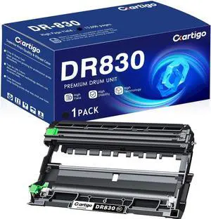 DR830 Black Drum Unit 1 Pack Replacement for DR-830 DR 830 Compatible with Brother HL-L2460DW DCP-L2640DW HL-L2480DW HL-L2400D HL-L2405W MFC-L2820DW Printer