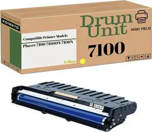 Compatible 108R01151 108R01148 Imaging Unit for Xerox Phaser 7100 7100N 7100DN Printer, Drum Cartridge 24000 Pages (1 Pack Yellow)