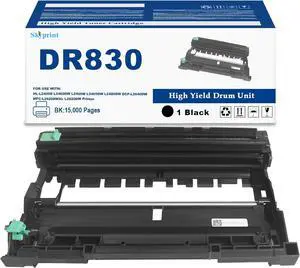 DR-830 Drum Unit Replacement for Brother DR830 Drum Work for HL-L2400D L2460DW L2405W L2465DW L2480DW DCP-L2640DW MFC-L2820DWXL L2820DW Printer 15,000 Pages