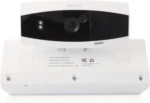 Remo+ DoorCam 3 Over-The-Door Wireless Security Camera, 3-Day Rolling Video Storage with No Subscription, 1080p Video, Night Vision, 2-Way Talk, AI with Human Detection & Alexa Compatibility