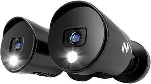 Night Owl Wired 1080p HD Indoor/Outdoor Add On Spotlight Cameras (2-Pack) (Requires Compatible DVR - Sold Separately)