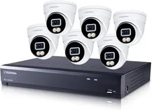 USA Vision SNVR Bundle Package, 6 Pieces R500 5MP Turret Camera + 8 CH SNVRL810 with 2TB HDD, UA-SNVRL810R500-2TB USA Vision SNVR Bundle Package, 6 Pieces R500 5MP Turret Camera + 8 CH SNVRL810 with 2TB HDD, UA-SNVRL810R500-2TB