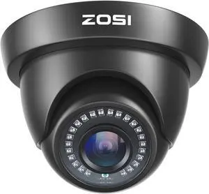 ZOSI 2.0MP HD 1080p 1920TVL Security Camera, 4-in-1 HD TVI/CVI/AHD/CVBS CCTV Camera,80ft Night Vision,Indoor Outdoor,Aluminum Housing for 960H,720P,1080P,5MP,4K Analog Home Surveillance DVR System