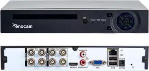 8CH 1080N Hybrid 5-in-1 AHD DVR (1080P NVR+1080N AHD+960H Analog+TVI+CVI) Standalone DVR CCTV Surveillance Security System Video Recorder Motion Detection HDD & Cameras not Included