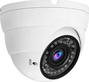 Anpviz Analog CCTV Camera HD 1080P 4-in-1 (TVI/AHD/CVI/960H CVBS) Security Dome Camera 2.8-12mm Varifocal Lens Video Surveillance, Weatherproof Metal Housing 36 IR-LEDs Day & Night Outdoor(White)