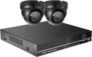 Gadpiparty 8CH 4K Security Camera Video Monitoring System Exterieure Surveillance AHD DVR CCTV Alarm System Security Home Easy Remote Kit (Size : 1T, Color : 8CH DVR 2pcs Camera)
