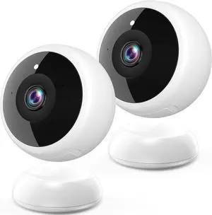 Gadpiparty Magnetic Security Camera Wireless - 2Pack AI Motion Detection, 2K HD Video, Battery Powered, Ease of Setup, 2-Way Audio,IR Color Night Vision, Waterproof, Outdoor & Indoor Surveillance