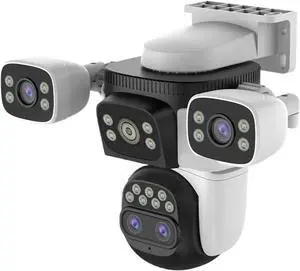 20MP 10X Zoom Four Screens WiFi IP Camera Wireless Outdoor 10K Four Lens PTZ Human Auto Tracking Surveillance Cameras 20MP 10X Zoom Four Screens WiFi IP Camera Wireless Outdoor 10K Four Lens PTZ Human Auto Tracking Surveillance Cameras