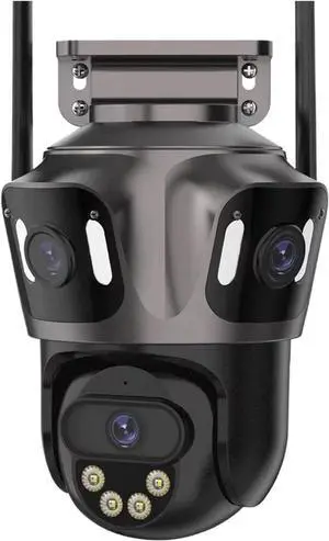 Three Lens Outdoor WiFi IP Camera Three Screen PTZ Camera Ai Human Detection 15MP IP66 Waterproof CCTV Video Security Cam Three Lens Outdoor WiFi IP Camera Three Screen PTZ Camera Ai Human Detection 15MP IP66 Waterproof CCTV Video Security Cam