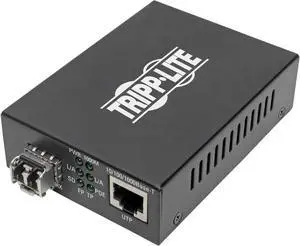 Tripp Lite Network Copper RJ45 Ethernet to Fiber LC Duplex Multimode Extender Converter, 850nm Wavelength, Power Over Ethernet+, Gigabit, Extend 1800 Feet / 550M, 2-Year Warranty (N785-P01-LC-MM1) Tripp Lite Network Copper RJ45 Ethernet to Fiber LC Duplex Multimode Extender Converter, 850nm Wavelength, Power Over Ethernet+, Gigabit, Extend 1800 Feet / 550M, 2-Year Warranty (N785-P01-LC-MM1)