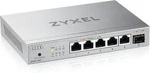 Zyxel 5-Port 2.5G Multi-Gig Switch Non-Manageable | 1 x 10G SFP+ | Desk/Wall Mount [XMG-105]