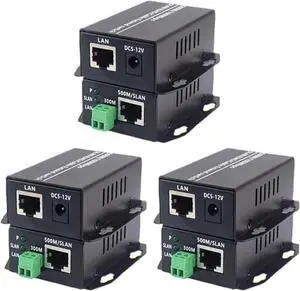 6X Ethernet Over Twisted Pair Converter -Ethernet Extender Over Twisted Line Phone Wire Line, RJ45 LAN Network Booster