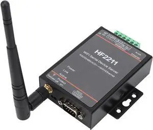 HF2211 Serial Server RS232/485/422 to & Ethernet Converter, High Speed Network Communication with Data Transmission Support and Upgrade, DTU Networking 5-36VDC HF2211 Serial Server RS232/485/422 to & Ethernet Converter, High Speed Network Communication with Data Transmission Support and Upgrade, DTU Networking 5-36VDC