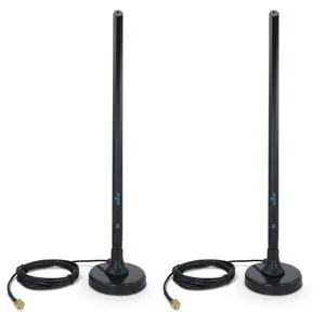Proxicast 5-8 dBi 4G/5G External Magnetic High Gain Cell Antenna Compatible with Cisco, Cradlepoint, Netgear, Pepwave, MoFi, Digi, Sierra and Other Routers & Modems with SMA Connectors ANT-006-SMA-2PK Proxicast 5-8 dBi 4G/5G External Magnetic High Gain Cell Antenna Compatible with Cisco, Cradlepoint, Netgear, Pepwave, MoFi, Digi, Sierra and Other Routers & Modems with SMA Connectors ANT-006-SMA-2PK