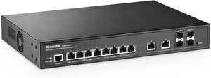 MokerLink 8 Port 2.5 Gigabit Managed Switch, 2x10G Ethernet Ports, 4x10G SFP+ Ports, Web/CLI L3 Managed, Desktop MokerLink 8 Port 2.5 Gigabit Managed Switch, 2x10G Ethernet Ports, 4x10G SFP+ Ports, Web/CLI L3 Managed, Desktop