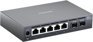 7 Port 2.5G Unmanaged Ethernet Switch with 2x10G SFP+ , 2.5 Gigabit Network Switch, 2.5Gb Ethernet Hub, Plug & Play, Metal Housing, Desktop/Wall-Mount 7 Port 2.5G Unmanaged Ethernet Switch with 2x10G SFP+ , 2.5 Gigabit Network Switch, 2.5Gb Ethernet Hub, Plug & Play, Metal Housing, Desktop/Wall-Mount