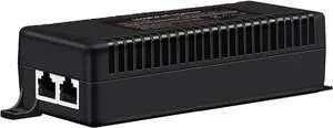 2.5G PoE++ Injector 60W Non-PoE to PoE Adapter with 2 RJ-45 Ports - 100/1000/2500Mbps, IEEE 802.3af/at/bt Compliant, Plug & Play, Distance Up to 100 Meters (328 ft.), Black