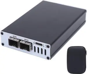 Yoidesu 10Gb Ethernet Adapter, for High Speed Network Connections, 10GB USB C Ethernet Adapter Supports for OS X, Wins, Ubuntu Systems, Plug and Play (Dual Port)