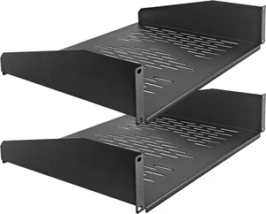 2 PCS 2U Rack Shelves 14 Inch Depth, Rack Mount Vented Cantilevers for Server 19" Server Racks & Network Cabinets Black 2 PCS 2U Rack Shelves 14 Inch Depth, Rack Mount Vented Cantilevers for Server 19" Server Racks & Network Cabinets Black