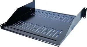 RAISING ELECTRONICS 19inch 2U Relay Rack Mount Cantilever Network Shelf 14inch Deep 40LBs Capacity