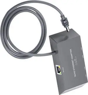 Fast Speed Easy Setups Industrial Metal Networking Adapter for Network with 4-Port Gigabit Ethernet Splitter Adapter Cord Fast Speed Easy Setups Industrial Metal Networking Adapter for Network with 4-Port Gigabit Ethernet Splitter Adapter Cord