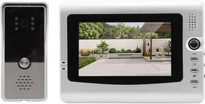 Wisoqu Wired Video Doorbell, 120 Degree Wide Angle Doorbell Camera Remote Monitoring for Home Security (Black Silver) Wisoqu Wired Video Doorbell, 120 Degree Wide Angle Doorbell Camera Remote Monitoring for Home Security (Black Silver)