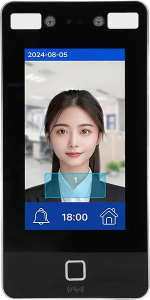 ITEFDTUTNE Access Control Time Attendance Machine, Visible Dynamic Facial Recognition with 2000 User Capacity and Networked Devices, for Office Factory Hotel School Restaurant ITEFDTUTNE Access Control Time Attendance Machine, Visible Dynamic Facial Recognition with 2000 User Capacity and Networked Devices, for Office Factory Hotel School Restaurant