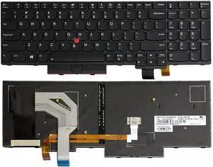 AUTENS Replacement US Layout (Backlight) Keyboard (1 Year Warranty) for Lenovo ThinkPad T570 T580 P51s P52s Laptop
