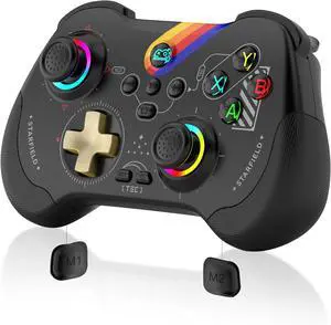 Joso Mobile Gaming Controller for iPad/iPhone/Tablet, Cloud Controller Remote Joystick for iOS/Android, Wireless Switch Controller with Macro Buttons/Hall-Rocker/Hall-Trigger