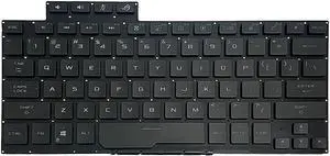 GinTai Keyboard Backlight US(Rétroéclairage du Clavier US) Relplacement for ASUS ROG G14 Zephyrus GA401 GA401I GA401IU GA401IV GA401M GA401IH 6037B0207101 0KNR0-2618US00