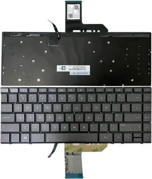 Gintai Laptop Black US Keyboard with Backlit Replacement for HP Spectre x360 15-BL 13-AC 15-BL112DX 15-BL010CA 15-BL018CA 15-BL012DX 15-bl125nr TPN-Q200 SG-85410-XJA SN6162BL1 Clavier