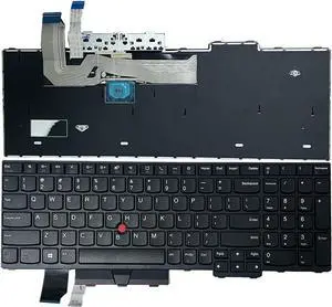 Gintai Laptop Black US Keyboard NO Backlight for Lenovo ThinkPad L15 20U3 20U4 20U7 20U8, L15 Gen 2 20X3 20X4 20X7 20X8 5N20W68289 SN20W68073 5N20W68253, 5N20W6821, 5N20W68217, PK131H63B00