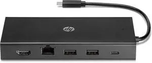 HP Travel USB-C Multi Port Hub (1C1Y5AA, Black)