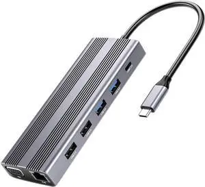 LRXIYODE Type- USB Adapter for Laptop Expansion Transfer Adapters USB Ports Expander for Computer Use