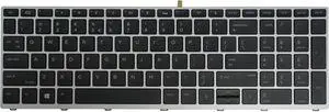 AUTENS Replacement US Keyboard for HP ProBook 450 G5 / 455 G5 / 470 G5 / 650 G4 / 650 G5 / 655 G4 / 655 G5 Laptop Silver Frame Backlight No Pointer