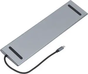 USB C Dock, 12 in 1 Hub Docking Station for Laptop, Fast Charging Type C Dock with, Ethernet, VGA, SD Card Reader, 3.5mm Audio Jack for Pro, Air, Headphones